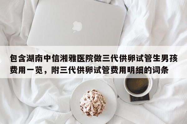 包含湖南中信湘雅医院做三代供卵试管生男孩费用一览，附三代供卵试管费用明细的词条