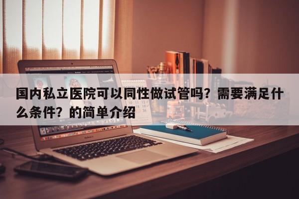 国内私立医院可以同性做试管吗？需要满足什么条件？的简单介绍